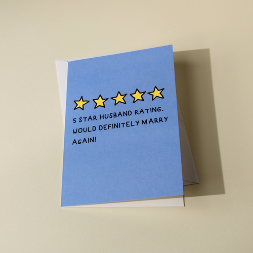 5 Star Husband Card