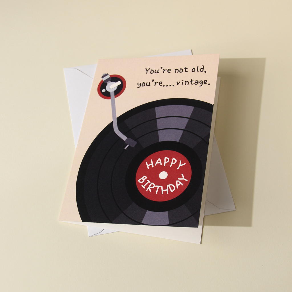 You're Vintage Birthday Card