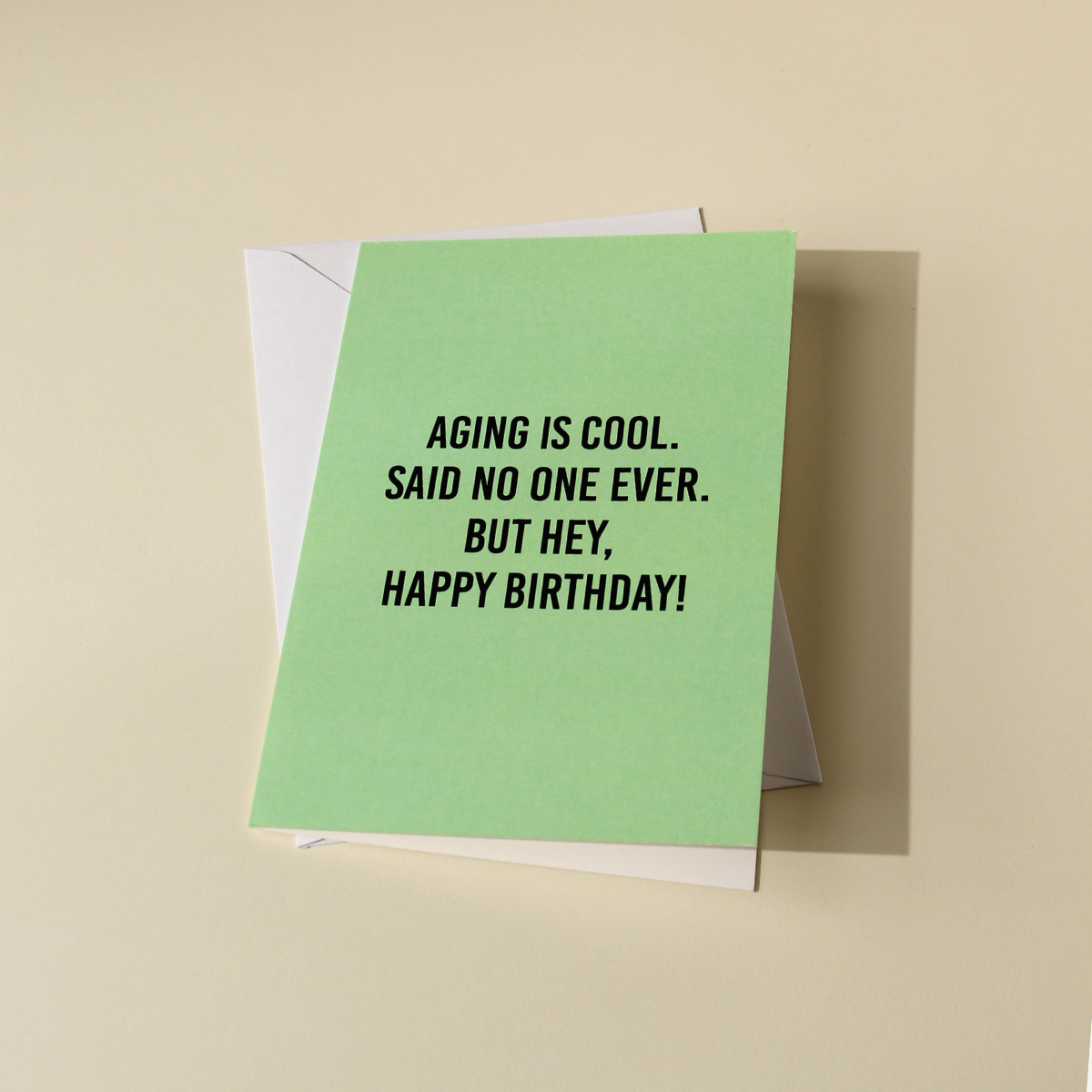 Aging Is Cool Birthday Card