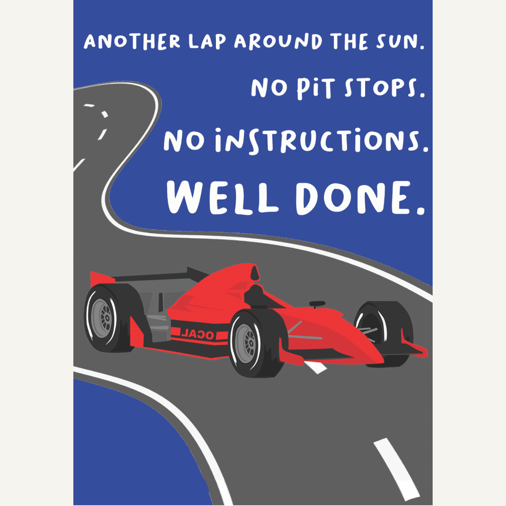 F1 Birthday Card