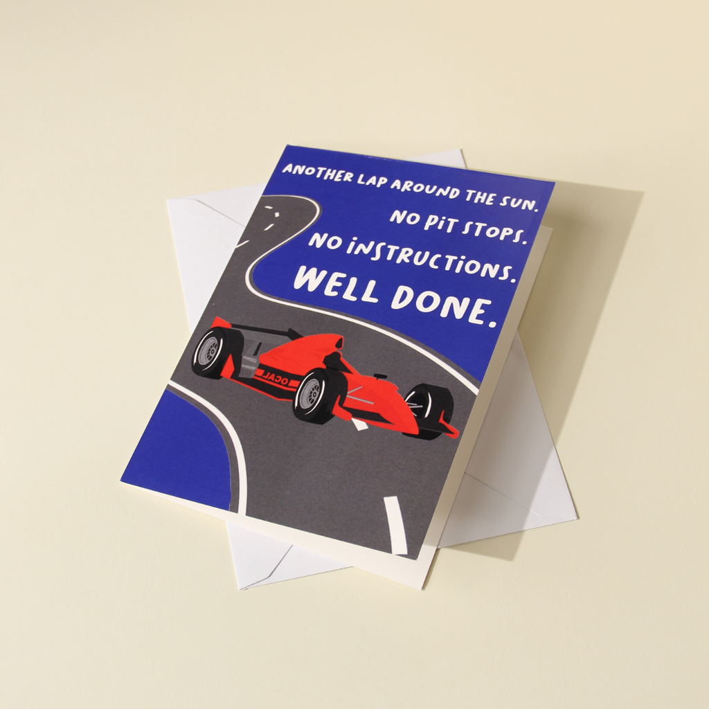 F1 Birthday Card