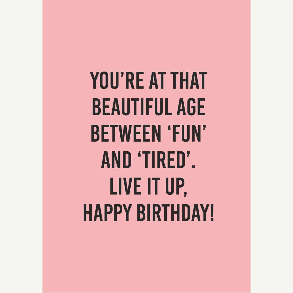 Beautiful Age Birthday Card