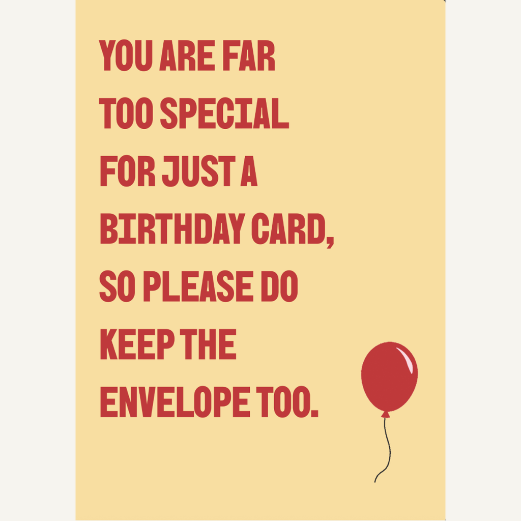 Keep the Envelope Card