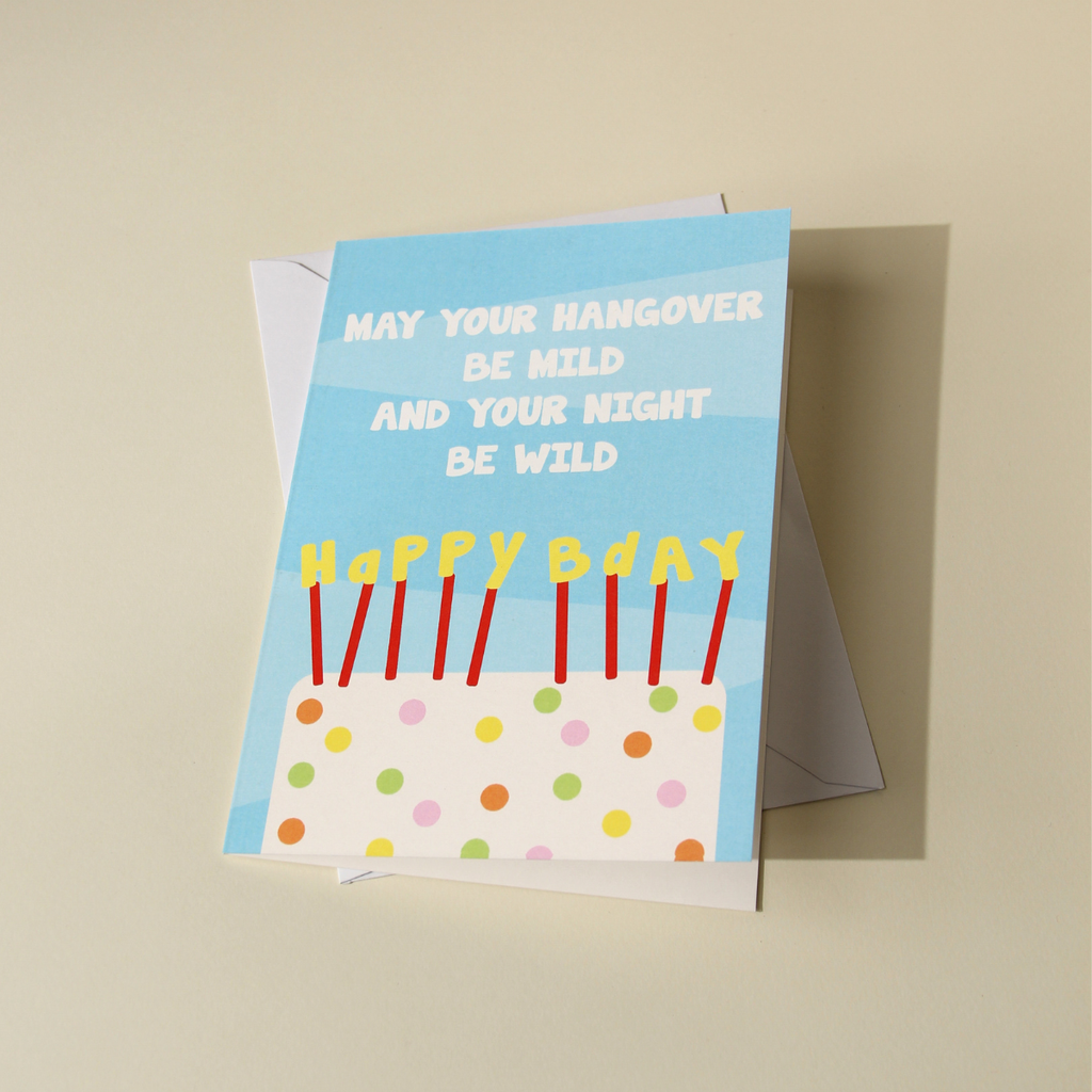 Hangover Birthday Card