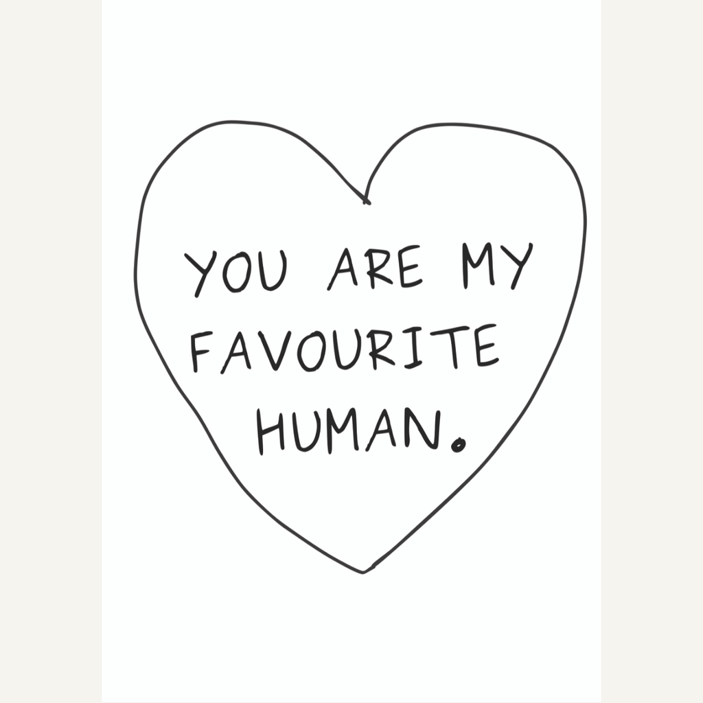Favourite Human Card