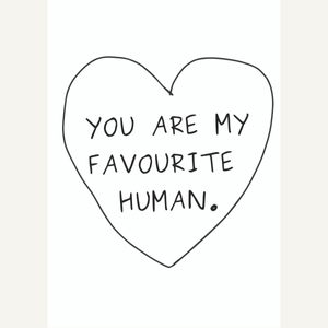 Favourite Human Card