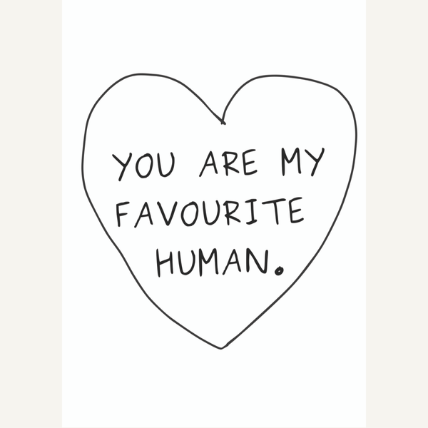 Favourite Human Card