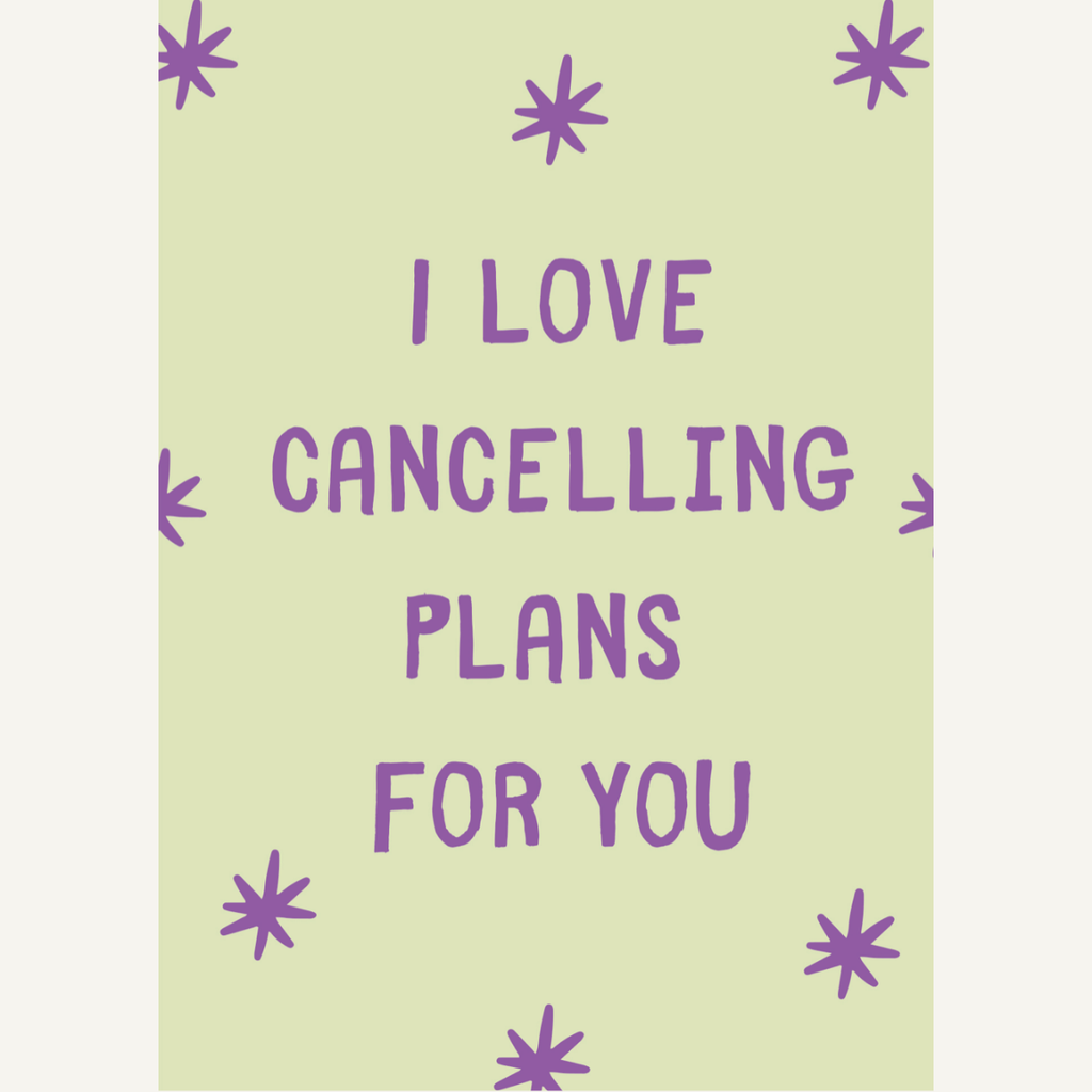 Cancel Plans For You Card