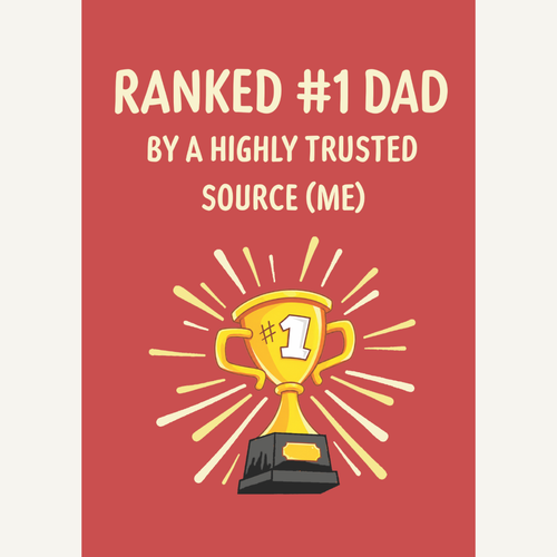 #1 Dad Card