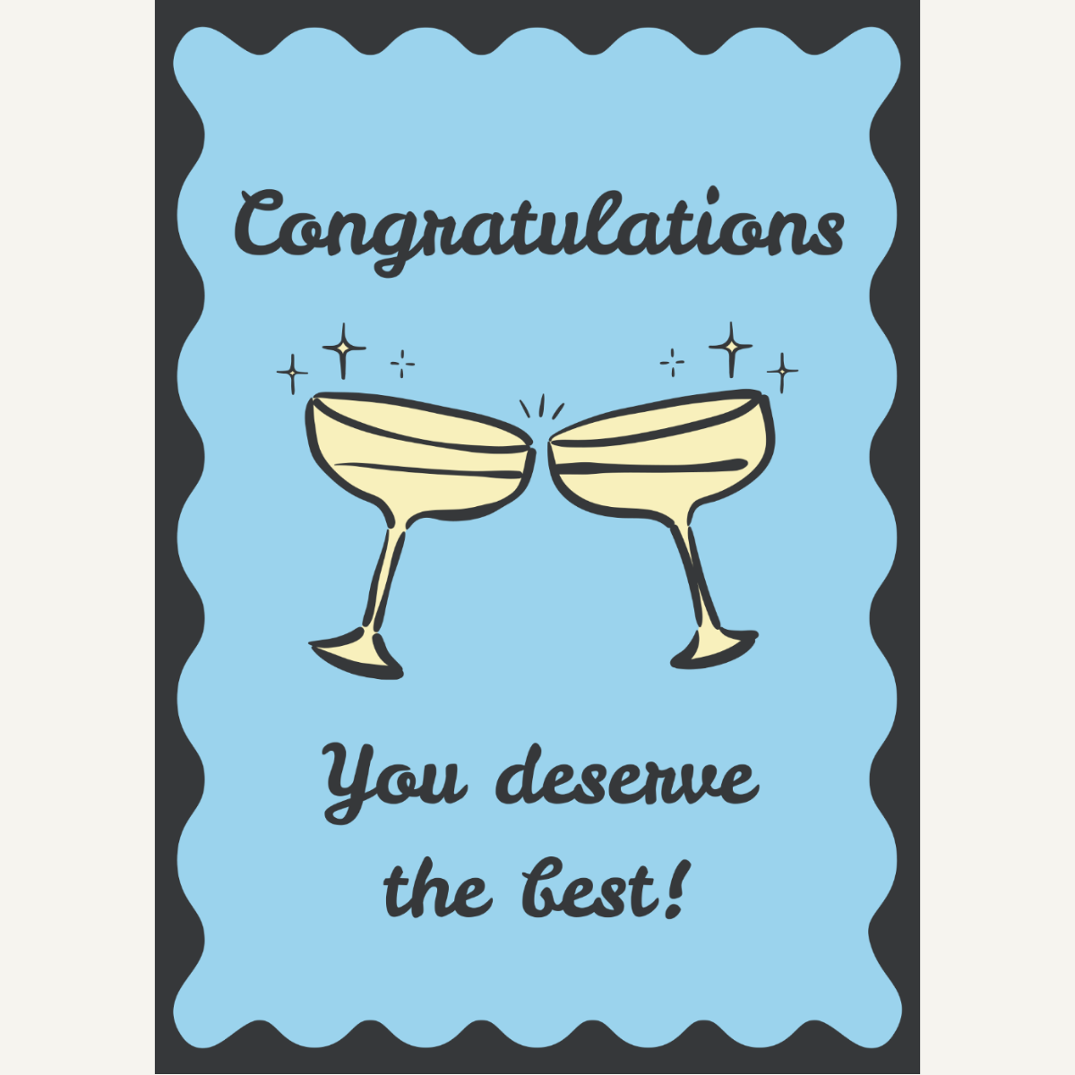 Deserve The Best Card