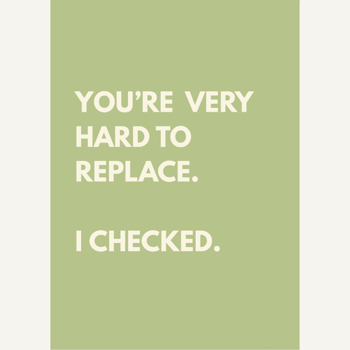 Hard To Replace Card