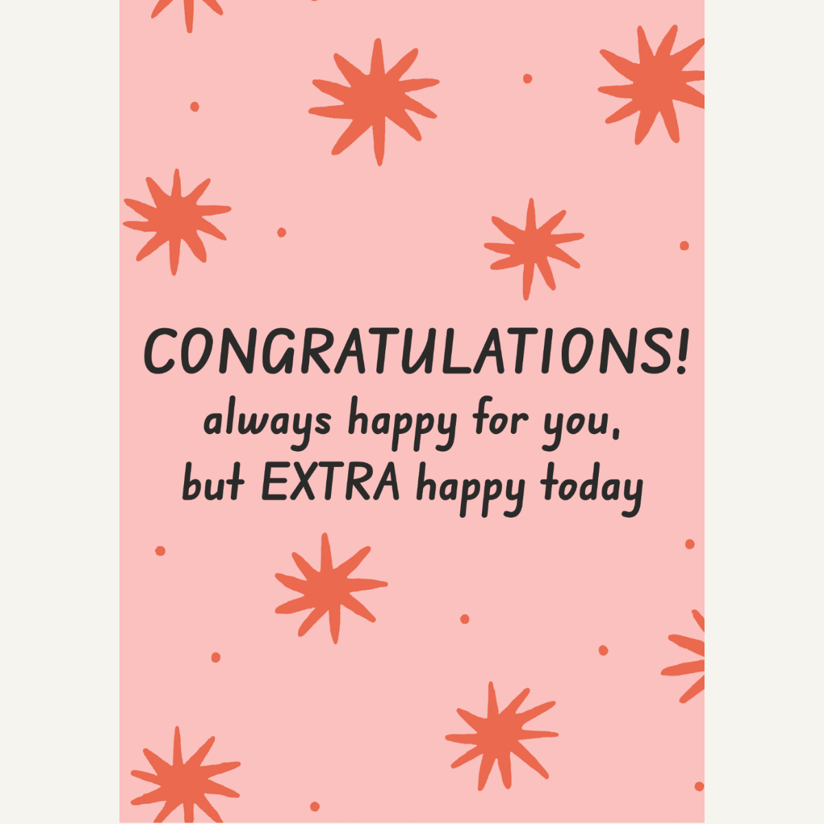 Extra Happy Today Card