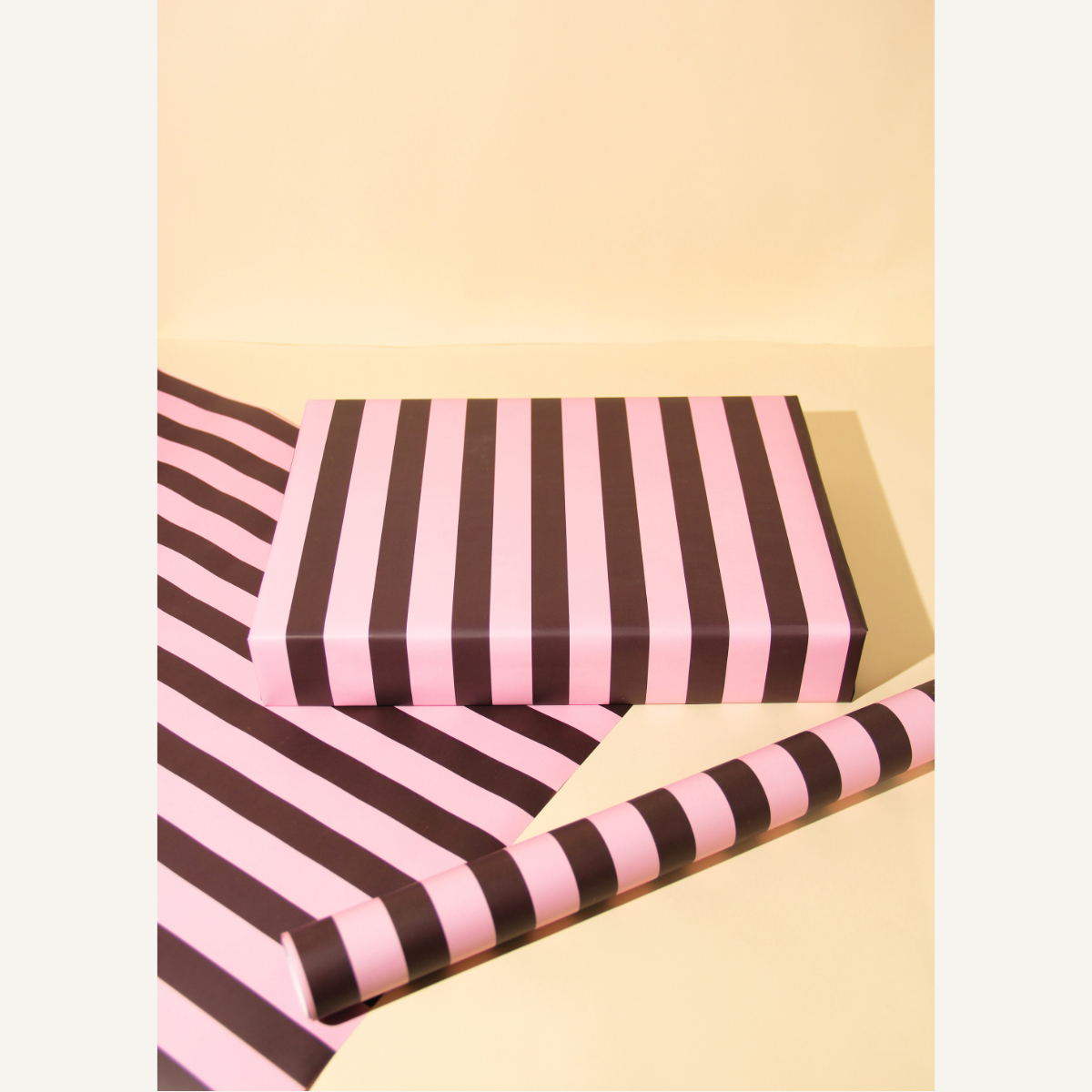 Brown & Pink Combo Gift Wrap Set