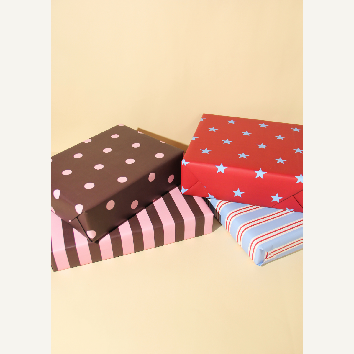 Blue & Red Combo Gift Wrap Set