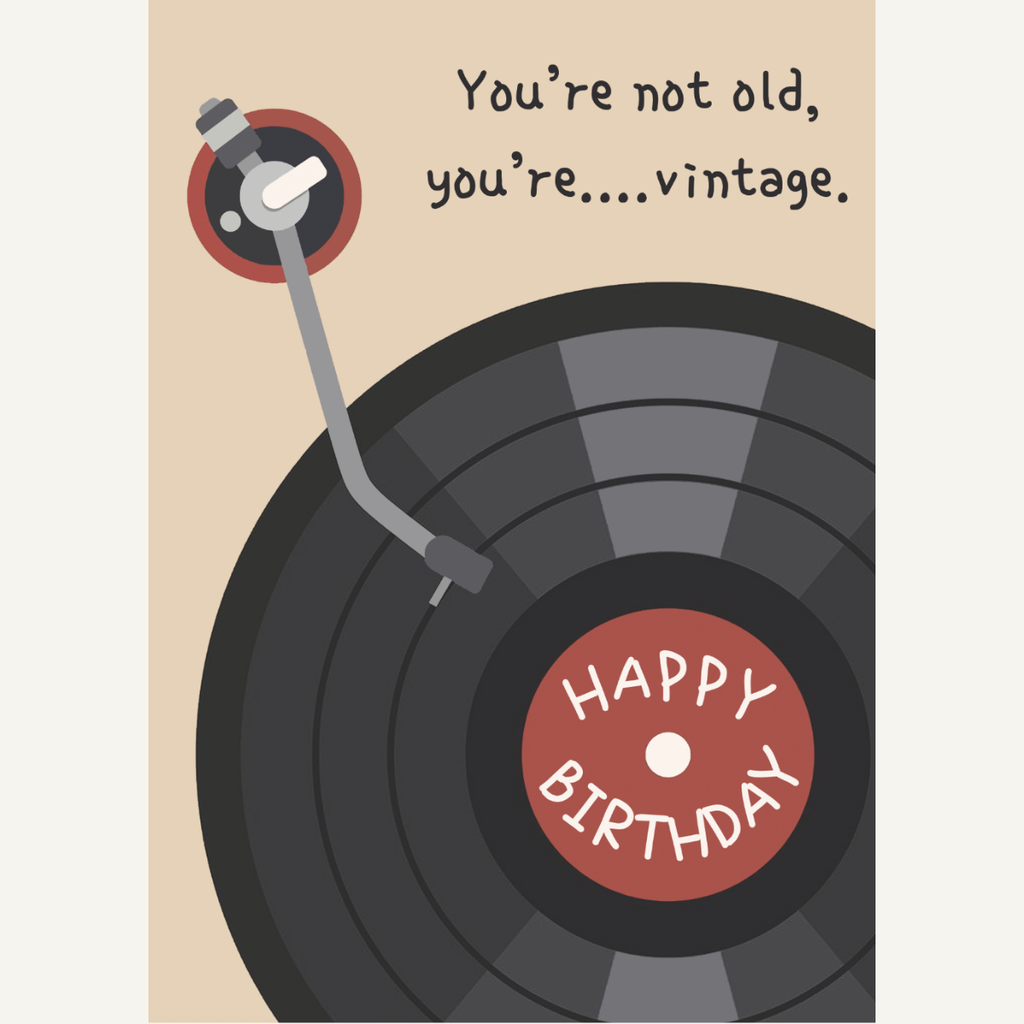 You're Vintage Birthday Card