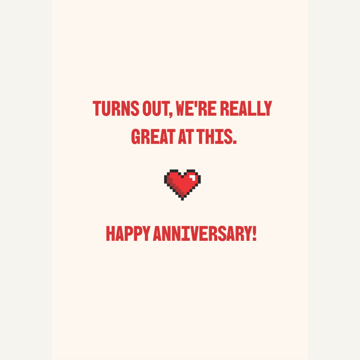 Great at This Anniversary Card