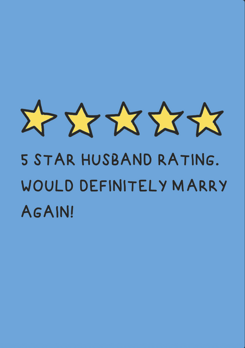 5 Star Husband Card