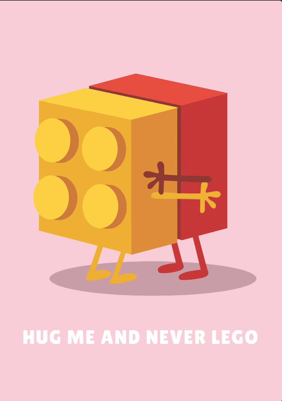 Never Lego Card