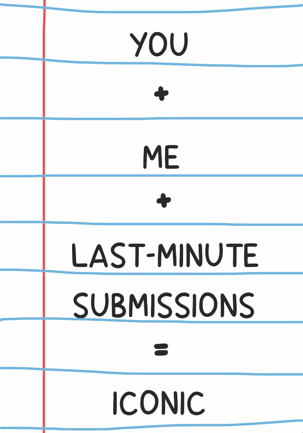 Last Minute Submissions Card